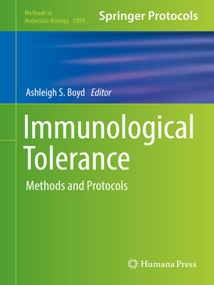 cover image of Immunological Tolerance